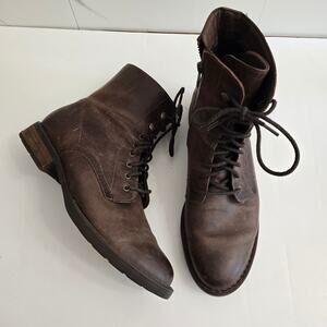 BORN Boreen Brown Full Grain Leather Lace Up EUC Size 9.5